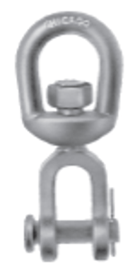 5/8" Jaw & Eye Swivel, Drop Forged Carbon Steel, HDG, 2.6 Ton WLL, Made In USA.