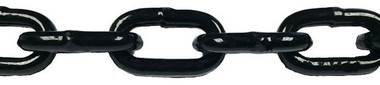 Black powder coated barrier chain