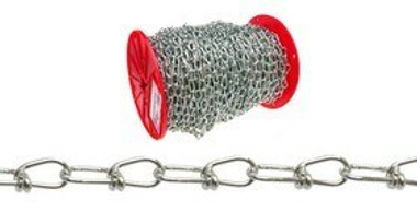 #2/0 X 350 FT. Pail, Double Loop Chain, Zinc Plated Steel, FREE Shipping!