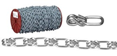 #2/0 X 200 FT. Reel, Single Loop Zinc Plated Steel Chain, FREE Shipping!