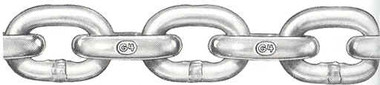 7/16" G4 High Test Hot-Dipped Galvanized Windlass Chains, 1 ft. Sample, ACCO Brand, Made In USA, Shipping Extra.