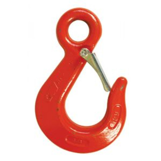 22 Ton Alloy Eye Hoist Hook With Latch, Made In USA.