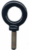 1/4"-20 X 1" Forged Eye Bolt, Black Powder Coated.