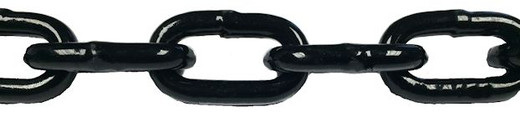 Black powder coated barrier chain Black powder coated barrier chain