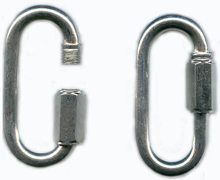 1/2" Quick Links, Zinc Plated Steel, 4,500 lbs. WLL, Import. Carton/25