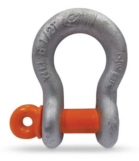 1/2" SPA Shackle, HDG, 3 1/3 Ton WLL, Made In USA. (Minimum 2)