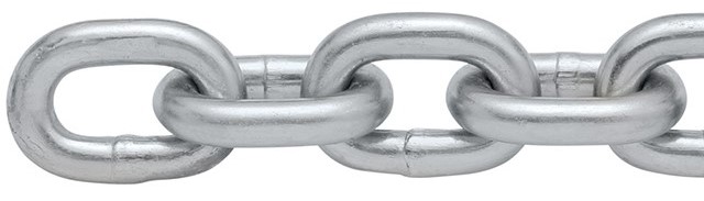 Grade 30 Proof Coil Chain - Electro Galvanized - Miami Cordage