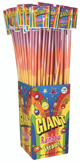 GIANT RAINBOW STRAWS 13G x 140