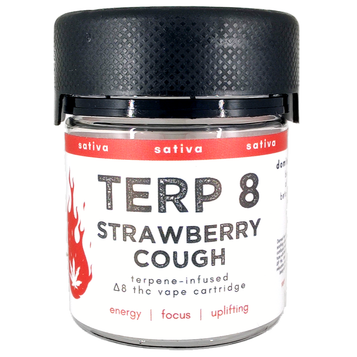 Strawberry Cough Delta-8 THC Vape Cartridge Terp 8 Strawberry Cough Delta-8 THC Vape Cartridge Terp 8