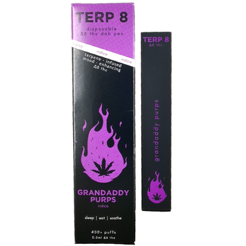 Grandaddy Purps Disposable Delta-8 Dab Pen Terp 8 Grandaddy Purps Disposable Delta-8 Dab Pen Terp 8