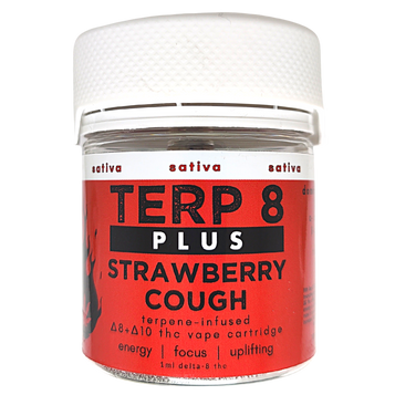 Terp 8 PLUS Strawberry Cough Delta-8 Delta-10 THC Vape Cartridge Terp 8 Terp 8 PLUS Strawberry Cough Delta-8 Delta-10 THC Vape Cartridge Terp 8