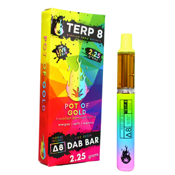 2.25-Gram Pot of Gold Delta-8 Live Resin Disposable Dab Bar 2.25-Gram Pot of Gold Delta-8 Live Resin Disposable Dab Bar