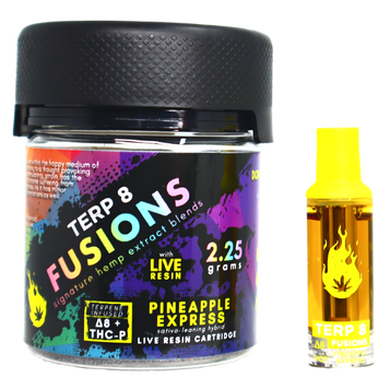 2.25g Pineapple Express THC-P + Delta-8 Live Resin Cartridge //  Terp 8 FUSIONS 2.25g Pineapple Express THC-P + Delta-8 Live Resin Cartridge //  Terp 8 FUSIONS
