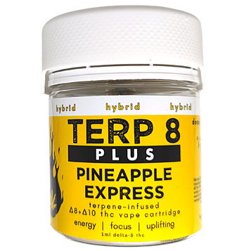 Terp 8 PLUS // Pineapple Express Delta-8 + Delta-10 THC Vape Cartridge (Super Deal) Terp 8 PLUS // Pineapple Express Delta-8 + Delta-10 THC Vape Cartridge (Super Deal)