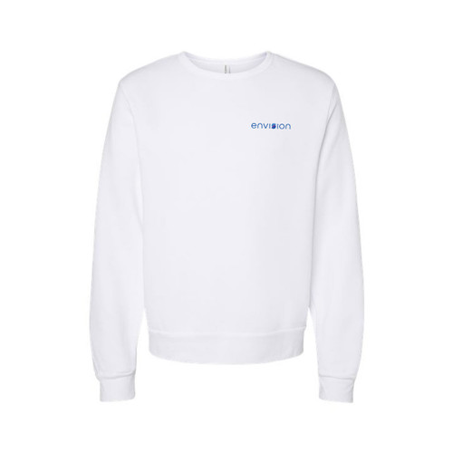 BELLA+CANVAS Unisex Sponge Fleece Classic Crewneck Sweatshirt - White