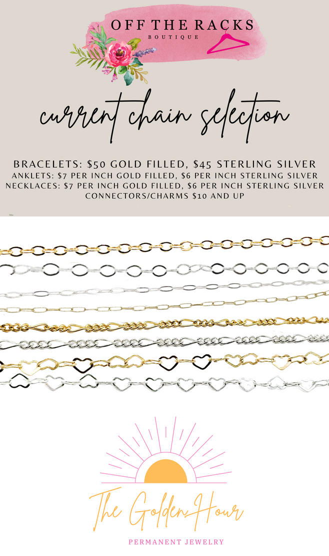 Permanent Jewelry local to Fayetteville, NC Permanent Jewelry local to Fayetteville, NC
