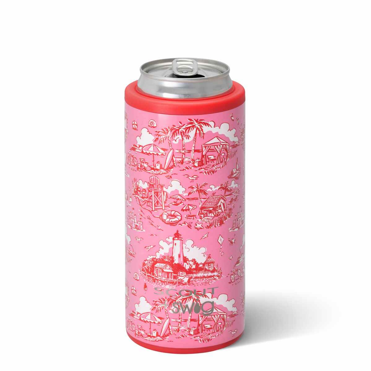 SCOUT+Swig 12 Oz Skinny Can Cooler: Beachy Keen - Off the Racks Boutique