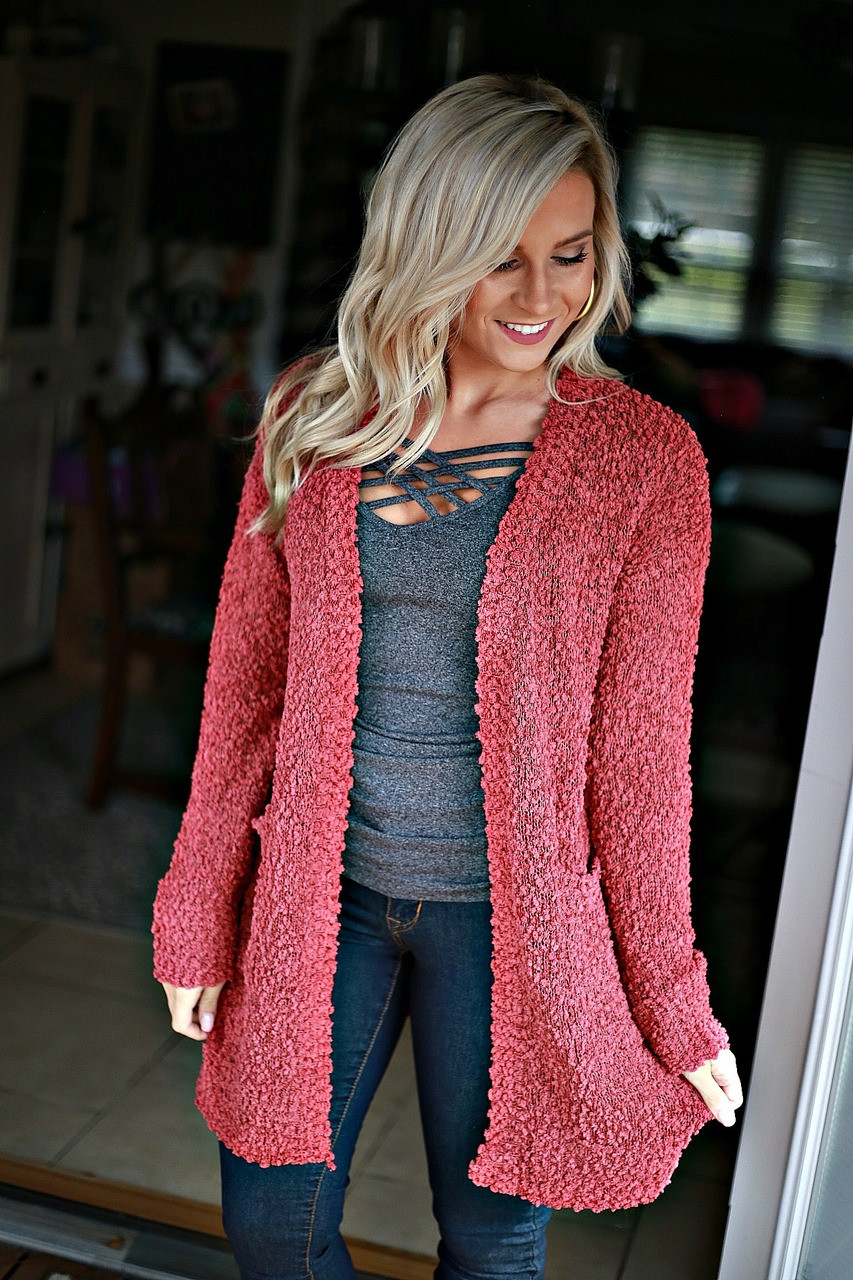 Dusty Rose Listicle Cardigan Off The Racks Boutique