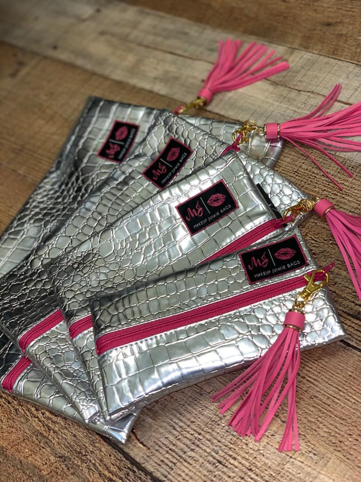 Meredith Hot Pink Makeup Junkie Bag Makeup Junkie Bags