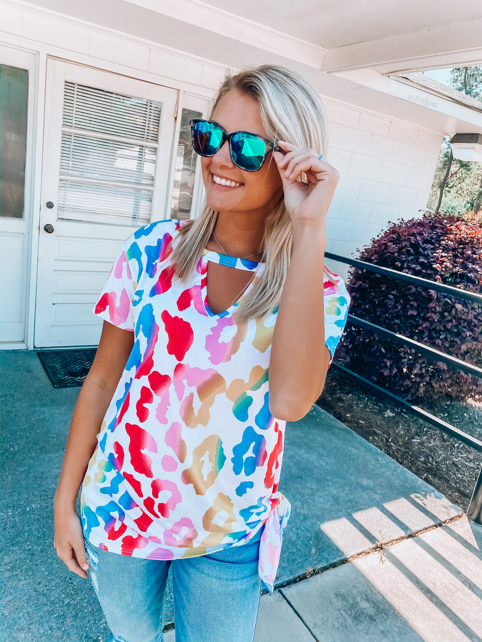 Cool Cat Top Multi Off The Racks Boutique