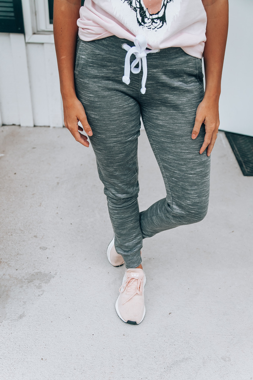 Reflex Joggers Marled Stone Off The Racks Boutique