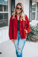 Respect Your Heart Shacket: Burgundy