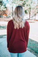 Living Lovely Top: Burgundy