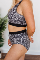 Walking on Sunshine Swim Top: Light Taupe