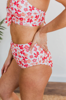 Making Waves High Rise Swim Bottoms: Coral