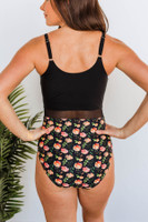 Collecting Seashells One Piece Swimsuit: Black