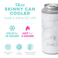 Swig 12 Oz Skinny Can Cooler: Marble 