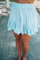 Cherished Time Skirt: Dusty Blue Cherished Time Skirt: Dusty Blue