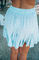 Cherished Time Skirt: Dusty Blue Cherished Time Skirt: Dusty Blue