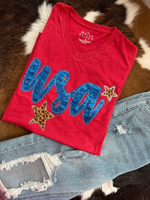 USA Sequin Tee: Red USA Sequin Tee: Red