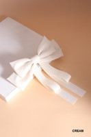 Just Girly Thingz Bow Barrette Clip-Cream