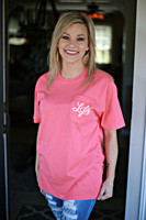 Lauren James Shades and Sand Tee: Coral Lauren James Shades and Sand Tee: Coral