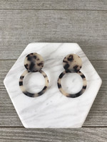 Karlene Earrings: Tortoise