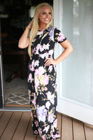 Come to Life Maxi Dress: Black