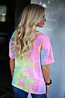 Tie Dye For Top: Multi Tie Dye For Top: Multi