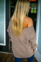 Weekend Vibes Sweater Tunic: Taupe Weekend Vibes Sweater Tunic: Taupe