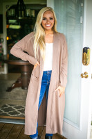 What I Like Cardigan: Taupe