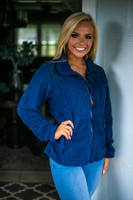 Destination Anywhere Full Zip Fleece Jacket: Navy Destination Anywhere Full Zip Fleece Jacket: Navy