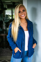 Destination Anywhere Full Zip Fleece Jacket: Navy Destination Anywhere Full Zip Fleece Jacket: Navy