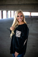 Low Key Leopard Top: Black Low Key Leopard Top: Black