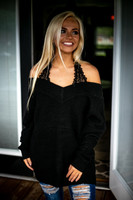 Weekend Vibes Sweater Tunic: Black Weekend Vibes Sweater Tunic: Black