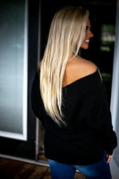 Weekend Vibes Sweater Tunic: Black Weekend Vibes Sweater Tunic: Black
