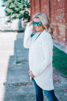 Movie Theater Popcorn Cardigan: Ivory