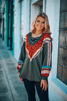 In My Own Way Top: Olive Multi In My Own Way Top: Olive Multi