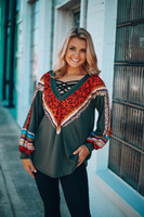 In My Own Way Top: Olive Multi In My Own Way Top: Olive Multi