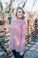 Starting Over Tunic: Burgundy/Ivory Starting Over Tunic: Burgundy/Ivory